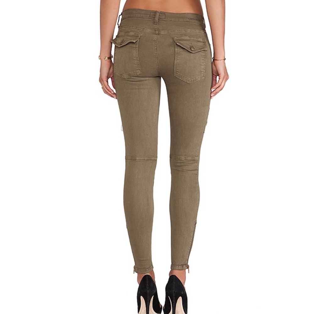 SOLD-Current/Elliott Moto Zippered Skinny Jeans - Picture 5 of 12